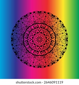 Intricate abstract mandala pattern , perfect for spiritual, decorative, or meditation-themed design backgrounds and prints.