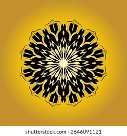 Intricate abstract mandala pattern , perfect for spiritual, decorative, or meditation-themed design backgrounds and prints.