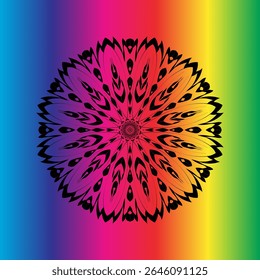 Intricate abstract mandala pattern , perfect for spiritual, decorative, or meditation-themed design backgrounds and prints.