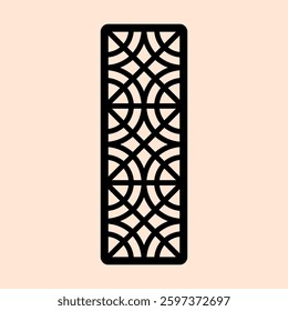 Intricate Architectural Screens with Seamless Circular Geometric Patterns