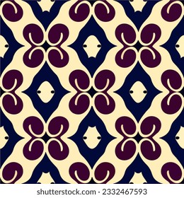 Intricate art nouveau pattern in purple and white, displayed on a black background, resembling a fractal muqarnas.