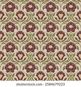 Intricate Baroque-Inspired Seamless Tile Pattern