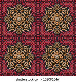 Intricate biomorphic symmetry seamless pattern, abstract colorful background, texture. seamless pattern, abstract colorful background, texture.