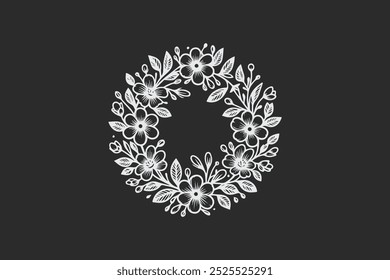 intricate black and white ornamental floral circle retro classic vintage  designs for decorative purposes and art projects free vector editable background 