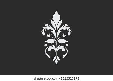 intricate black and white ornamental floral circle retro classic vintage  designs for decorative purposes and art projects free vector editable background 