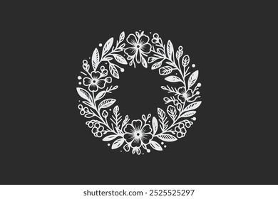 intricate black and white ornamental floral circle retro classic vintage  designs for decorative purposes and art projects free vector editable background 