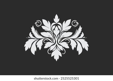 intricate black and white ornamental floral circle retro classic vintage  designs for decorative purposes and art projects free vector editable background 