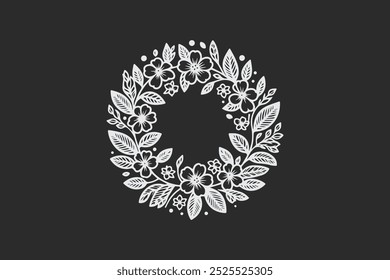 intricate black and white ornamental floral circle retro classic vintage  designs for decorative purposes and art projects free vector editable background 