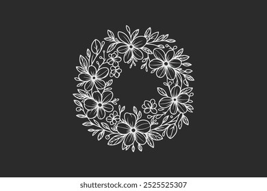 intricate black and white ornamental floral circle retro classic vintage  designs for decorative purposes and art projects free vector editable background 