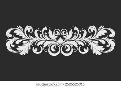 intricate black and white ornamental floral circle retro classic vintage  designs for decorative purposes and art projects free vector editable background 