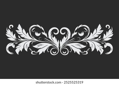 intricate black and white ornamental floral circle retro classic vintage  designs for decorative purposes and art projects free vector editable background 