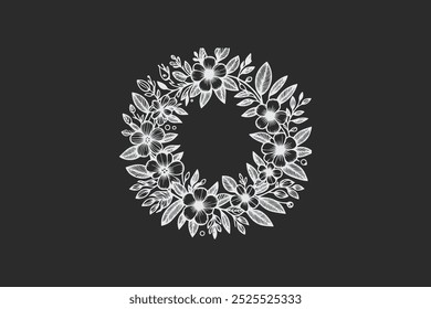 intricate black and white ornamental floral circle retro classic vintage  designs for decorative purposes and art projects free vector editable background 