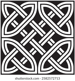 Intricate Celtic Knotwork Design for Decorative Use