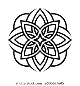  Intricate Celtic Mandala Design Featuring Interwoven Knots, Sacred Geometry, and Traditional Celtic Patterns for Spiritual and Decorative Artwork