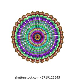 Design de mandala circular intrincado, perfeito para fins decorativos, arte vetorial.