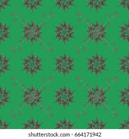 Intricate colored Arabesque with on a background. Vector abstract stylized colored mandala.