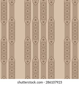 Intricate colorful vector pattern of flowers with a touch of retro