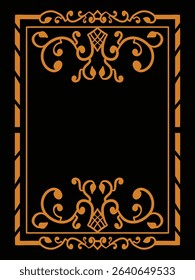 Intricate Decorative Ornamental Frame Decorative Vector