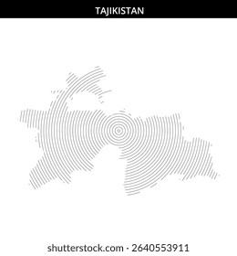 Intricate design highlights the geography and culture of Tajikistan.