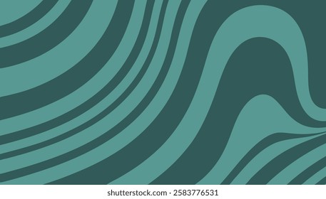 Intricate design showcases a vibrant teal background decorated with flowing wave patterns, creating a sense of movement and energy ideal for various designs and presentations