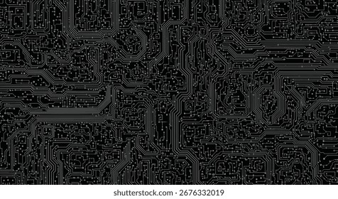 Intricate digital network circuit board pattern abstract technology background