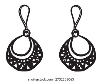 Intricate Earring Designs with Hanging Elements