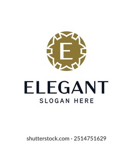 Intricate Floral Crest Template for High-End Business Identity