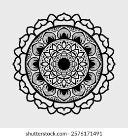 Intricate Floral Mandala Art, Black And White Mandala, Handmade Art, Geometric Art