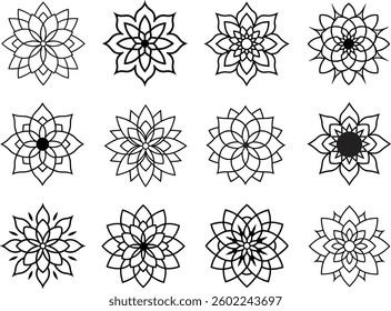 Intricate Floral Mandala Pattern Background