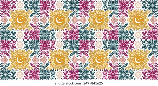Intricate Floral Seamless Pattern Vector for Fabric Textile Design – Perfect for Fashion and Home Decoration Projects