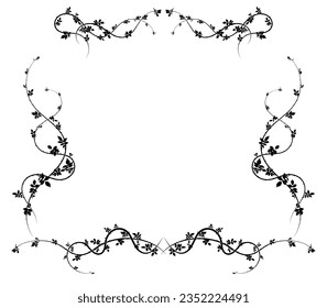 intricate frame on white background rose hips for sale. vector image stock