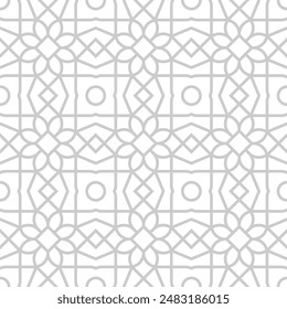 Intricate Geometric Arabesque Pattern Design for Islamic Background