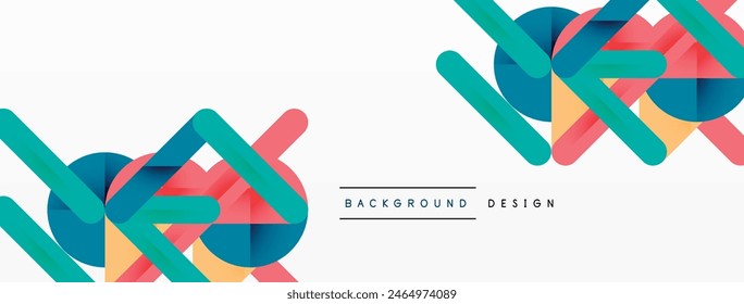 An intricate geometric design featuring circles and lines on a white backdrop, showcasing a vibrant and artistic pattern