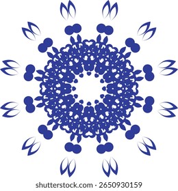 Intricate geometric mandala design with vibrant color accents