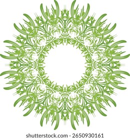 Intricate geometric mandala design with vibrant color accents