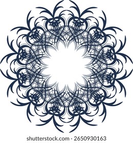 Intricate geometric mandala design with vibrant color accents