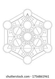 An intricate geometric mandala illustration.