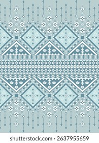 Intricate geometric pattern in cool tones.
