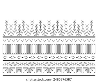 Intricate Geometric Pattern Inspired by Al-Qatt Al-Asiri: Traditional Saudi Artwork - Vector Illustration