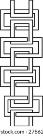 Intricate Geometric Pattern with Interwoven Shapes