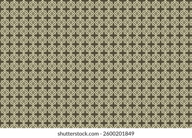 Intricate Geometric Pattern with Symmetrical Star Motifs