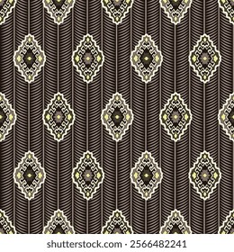 Intricate Geometric Pattern with Vertical Lines for Textiles