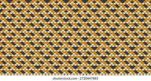 Patrón textil geométrico intrincado en tonos cálidos otoñales.  Perfecto para diseños falsos, fondos de Sitio web o estampados de ropa.