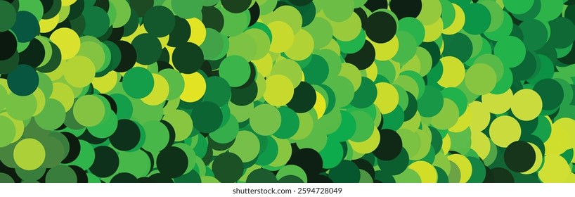 Intricate Green and Yellow Pixel Art Background with Geometric Blocks