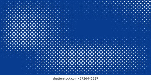 Intricate halftone overlay showcases a fluid pattern resembling water waves. The combination of blue and white hues enhances a calming ambiance, perfect for various design projects.

