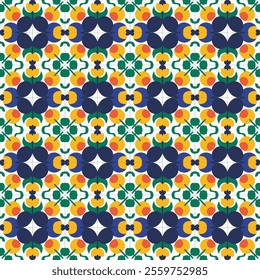 Intricate Hand-Drawn Azulejos Tiles Featuring Traditional Blue Floral Geometric Patterns in Seamless Vectors for Timeless, Elegant, and Unique Decorative Backgrounds.