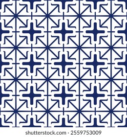 Intricate Hand-Drawn Azulejos Tiles Featuring Traditional Blue Floral Geometric Patterns in Seamless Vectors for Timeless, Elegant, and Unique Decorative Backgrounds.