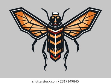 Intricate insect illustrations in hand-drawn style, perfect for captivating logo designs. Nature-inspired, unique, and visually striking