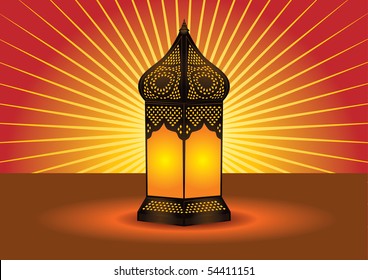 intricate islamic floor lamp