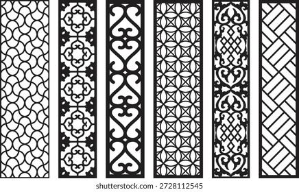 And intricate jali patterns on vertical panels geometric floral